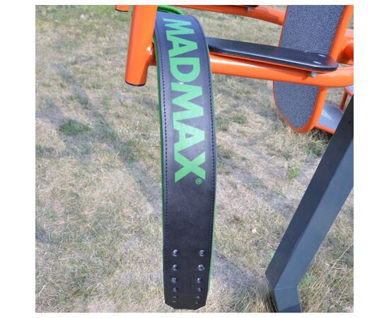Атлетический пояс MadMax MFB-302 Quick Release Belt шкіряний Black/Green XXL (MFB-302_XXL), изображение 3 Атлетический пояс MadMax MFB-302 Quick Release Belt шкіряний Black/Green XXL (MFB-302_XXL), изображение 3