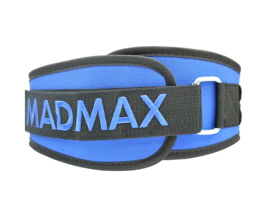Атлетический пояс MadMax MFB-421 Simply the Best неопреновий Black M (MFB-421-BLU_M), изображение 4 Атлетический пояс MadMax MFB-421 Simply the Best неопреновий Black M (MFB-421-BLU_M), изображение 4