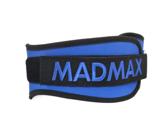 Атлетический пояс MadMax MFB-421 Simply the Best неопреновий Black M (MFB-421-BLU_M), изображение 7 Атлетический пояс MadMax MFB-421 Simply the Best неопреновий Black M (MFB-421-BLU_M), изображение 7