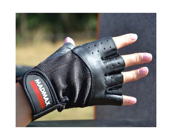 Перчатки для фитнеса MadMax MFG-248 Clasic Exclusive Black S (MFG-248-Black_S), изображение 2 Перчатки для фитнеса MadMax MFG-248 Clasic Exclusive Black S (MFG-248-Black_S), изображение 2