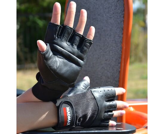 Перчатки для фитнеса MadMax MFG-248 Clasic Exclusive Black S (MFG-248-Black_S), изображение 4 Перчатки для фитнеса MadMax MFG-248 Clasic Exclusive Black S (MFG-248-Black_S), изображение 4