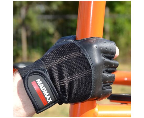 Перчатки для фитнеса MadMax MFG-248 Clasic Exclusive Black S (MFG-248-Black_S), изображение 5 Перчатки для фитнеса MadMax MFG-248 Clasic Exclusive Black S (MFG-248-Black_S), изображение 5