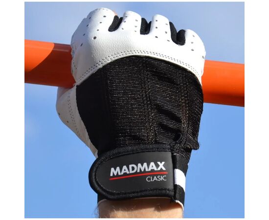 Перчатки для фитнеса MadMax MFG-248 Clasic White L (MFG-248-White_L), изображение 10 Перчатки для фитнеса MadMax MFG-248 Clasic White L (MFG-248-White_L), изображение 10