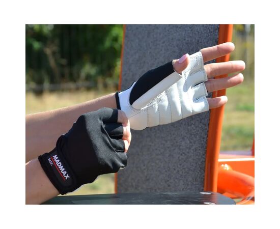 Перчатки для фитнеса MadMax MFG-250 Basic Whihe XXL (MFG-250_XXL), изображение 8 Перчатки для фитнеса MadMax MFG-250 Basic Whihe XXL (MFG-250_XXL), изображение 8