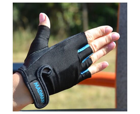 Перчатки для фитнеса MadMax MFG-251 Rainbow Turquoise L (MFG-251-TRQ_L), изображение 4 Перчатки для фитнеса MadMax MFG-251 Rainbow Turquoise L (MFG-251-TRQ_L), изображение 4