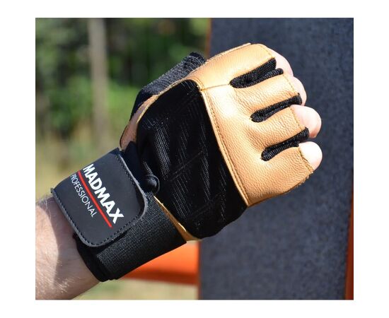 Перчатки для фитнеса MadMax MFG-269 Professional Brown L (MFG-269-Brown_L), изображение 3 Перчатки для фитнеса MadMax MFG-269 Professional Brown L (MFG-269-Brown_L), изображение 3