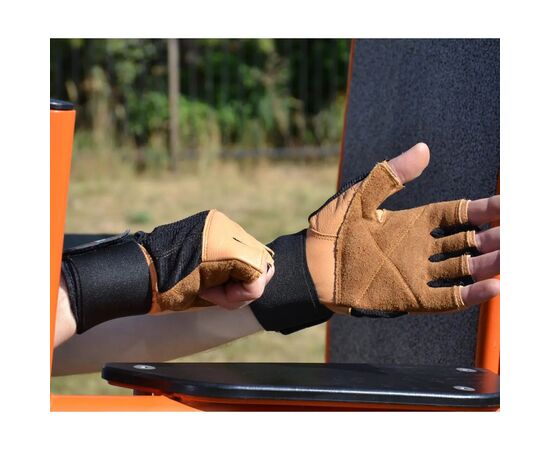 Перчатки для фитнеса MadMax MFG-269 Professional Brown L (MFG-269-Brown_L), изображение 7 Перчатки для фитнеса MadMax MFG-269 Professional Brown L (MFG-269-Brown_L), изображение 7