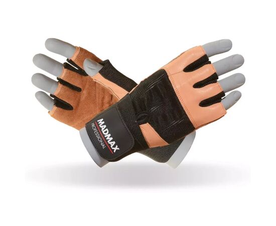 Рукавички для фітнесу MadMax MFG-269 Professional Brown S (MFG-269-Brown_S)