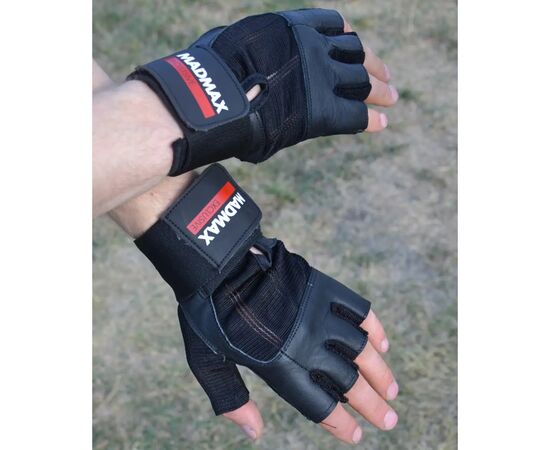 Рукавички для фітнесу MadMax MFG-269 Professional Exclusive Black M (MFG-269-Black_M), зображення 6