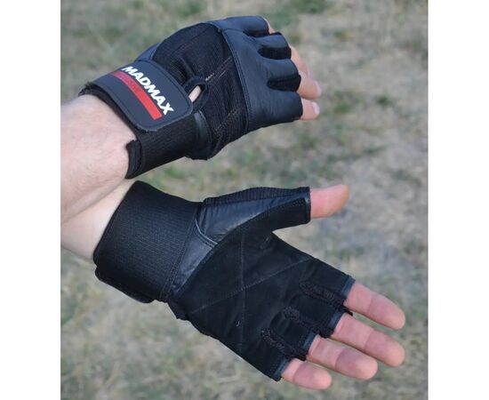 Рукавички для фітнесу MadMax MFG-269 Professional Exclusive Black S (MFG-269-Black_S), зображення 7
