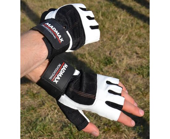 Перчатки для фитнеса MadMax MFG-269 Professional White L (MFG-269-White_L), изображение 6 Перчатки для фитнеса MadMax MFG-269 Professional White L (MFG-269-White_L), изображение 6