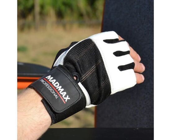 Перчатки для фитнеса MadMax MFG-269 Professional White M (MFG-269-White_M), изображение 2