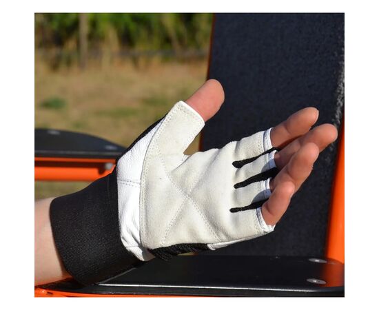 Перчатки для фитнеса MadMax MFG-269 Professional White M (MFG-269-White_M), изображение 3