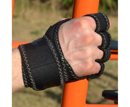 Перчатки для фитнеса MadMax MFG-303 MAXGRIP Neoprene Wraps Black/Grey L/XL (MFA-303_L/XL), изображение 3 Перчатки для фитнеса MadMax MFG-303 MAXGRIP Neoprene Wraps Black/Grey L/XL (MFA-303_L/XL), изображение 3