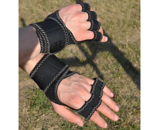 Перчатки для фитнеса MadMax MFG-303 MAXGRIP Neoprene Wraps Black/Grey L/XL (MFA-303_L/XL), изображение 5 Перчатки для фитнеса MadMax MFG-303 MAXGRIP Neoprene Wraps Black/Grey L/XL (MFA-303_L/XL), изображение 5