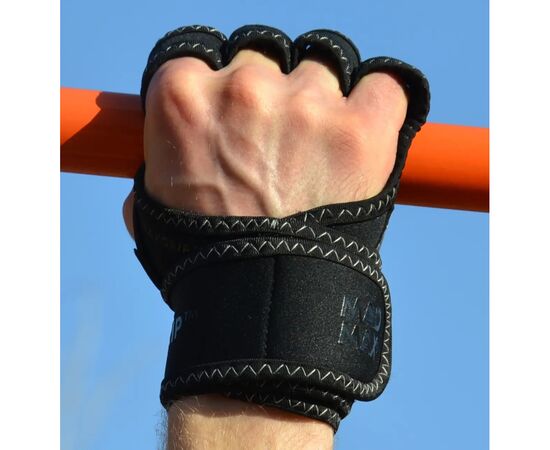 Перчатки для фитнеса MadMax MFG-303 MAXGRIP Neoprene Wraps Black/Grey L/XL (MFA-303_L/XL), изображение 9 Перчатки для фитнеса MadMax MFG-303 MAXGRIP Neoprene Wraps Black/Grey L/XL (MFA-303_L/XL), изображение 9