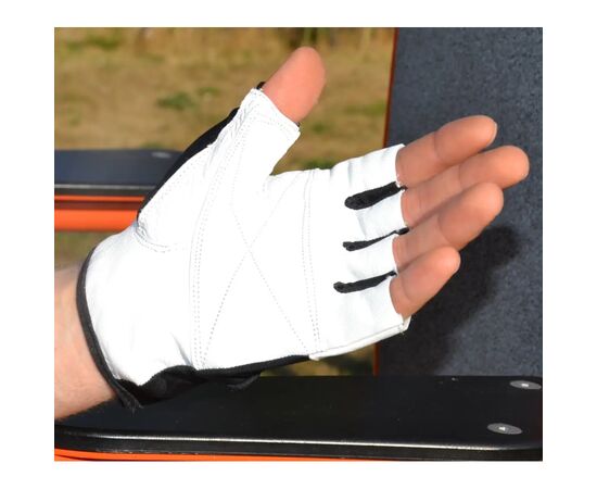 Перчатки для фитнеса MadMax MFG-444 Fitness White L (MFG-444-White_L), изображение 3 Перчатки для фитнеса MadMax MFG-444 Fitness White L (MFG-444-White_L), изображение 3