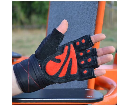Перчатки для фитнеса MadMax MFG-568 Extreme 2nd edition Black/Red L (MFG-568_L), изображение 3 Перчатки для фитнеса MadMax MFG-568 Extreme 2nd edition Black/Red L (MFG-568_L), изображение 3