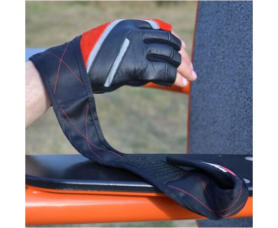 Перчатки для фитнеса MadMax MFG-568 Extreme 2nd edition Black/Red L (MFG-568_L), изображение 8 Перчатки для фитнеса MadMax MFG-568 Extreme 2nd edition Black/Red L (MFG-568_L), изображение 8