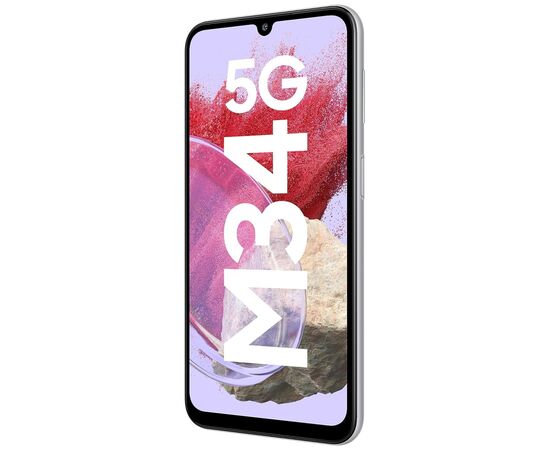 Мобільний телефон Samsung Galaxy M34 5G 8/128GB Silver (SM-M346BZSGSEK), зображення 2 Мобільний телефон Samsung Galaxy M34 5G 8/128GB Silver (SM-M346BZSGSEK), зображення 2