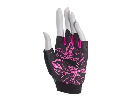 Рукавички для фітнесу MadMax MFG-770 Flower Power Gloves Black/Pink S (MFG-770_S), зображення 2 Рукавички для фітнесу MadMax MFG-770 Flower Power Gloves Black/Pink S (MFG-770_S), зображення 2
