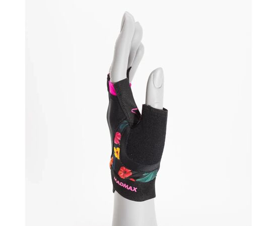 Рукавички для фітнесу MadMax MFG-770 Flower Power Gloves Black/Pink S (MFG-770_S), зображення 3 Рукавички для фітнесу MadMax MFG-770 Flower Power Gloves Black/Pink S (MFG-770_S), зображення 3