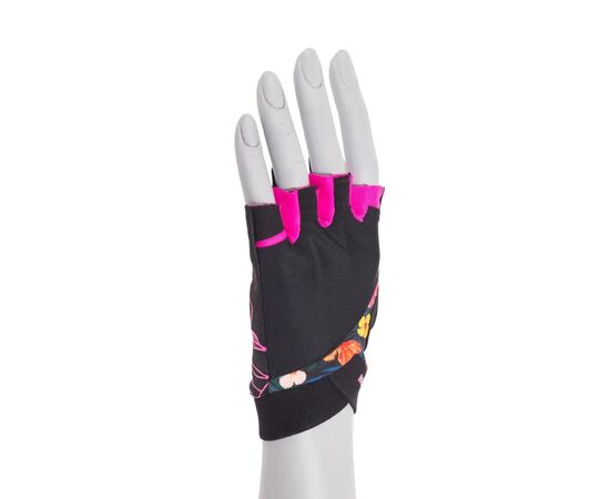 Рукавички для фітнесу MadMax MFG-770 Flower Power Gloves Black/Pink S (MFG-770_S), зображення 4 Рукавички для фітнесу MadMax MFG-770 Flower Power Gloves Black/Pink S (MFG-770_S), зображення 4