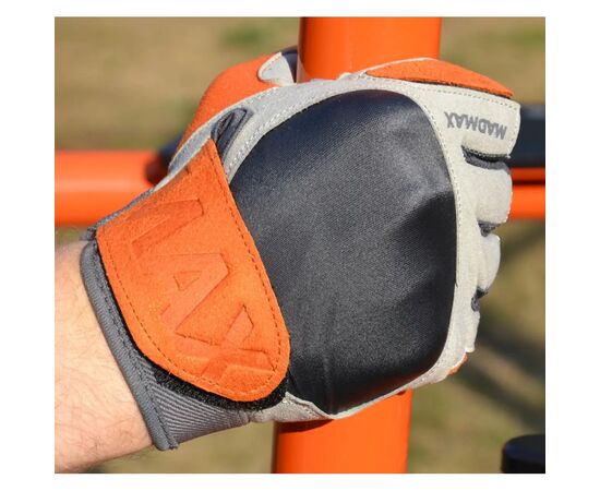Рукавички для фітнесу MadMax MFG-850 Crazy Grey/Orange M (MFG-850_M), зображення 7