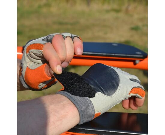 Рукавички для фітнесу MadMax MFG-850 Crazy Grey/Orange XXL (MFG-850_XXL), зображення 10