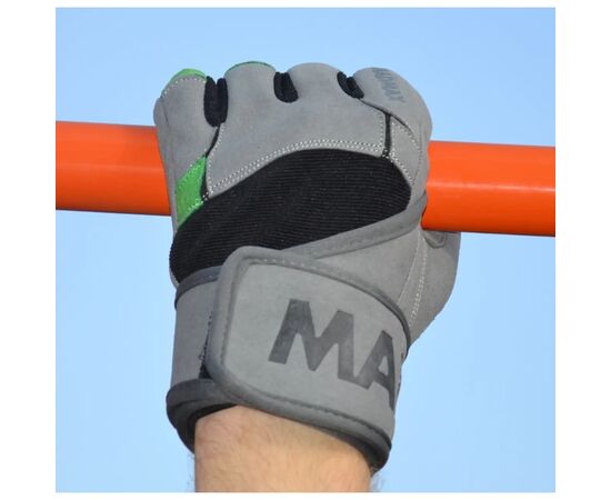 Перчатки для фитнеса MadMax MFG-860 Wild Grey/Green L (MFG-860_L), изображение 10 Перчатки для фитнеса MadMax MFG-860 Wild Grey/Green L (MFG-860_L), изображение 10