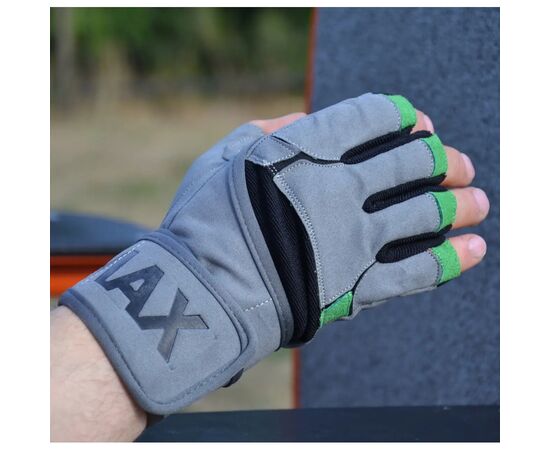 Перчатки для фитнеса MadMax MFG-860 Wild Grey/Green L (MFG-860_L), изображение 3 Перчатки для фитнеса MadMax MFG-860 Wild Grey/Green L (MFG-860_L), изображение 3