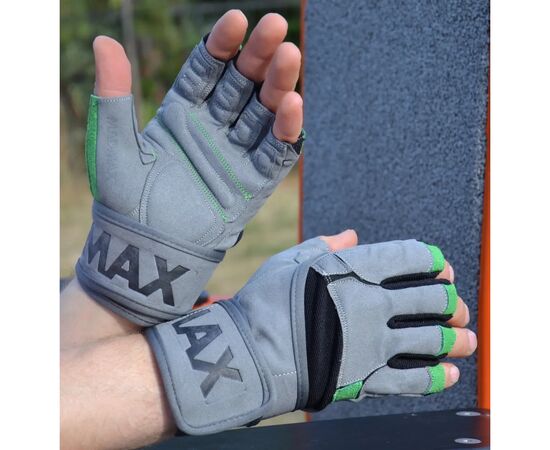 Перчатки для фитнеса MadMax MFG-860 Wild Grey/Green L (MFG-860_L), изображение 5 Перчатки для фитнеса MadMax MFG-860 Wild Grey/Green L (MFG-860_L), изображение 5
