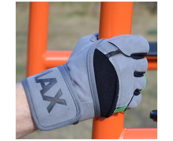 Перчатки для фитнеса MadMax MFG-860 Wild Grey/Green L (MFG-860_L), изображение 6 Перчатки для фитнеса MadMax MFG-860 Wild Grey/Green L (MFG-860_L), изображение 6