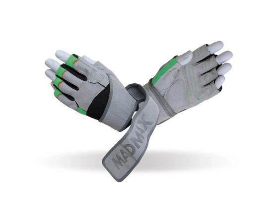 Рукавички для фітнесу MadMax MFG-860 Wild Grey/Green XL (MFG-860_XL)