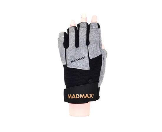 Перчатки для фитнеса MadMax MFG-871 Damasteel Grey/Black M (MFG-871_M), изображение 2 Перчатки для фитнеса MadMax MFG-871 Damasteel Grey/Black M (MFG-871_M), изображение 2
