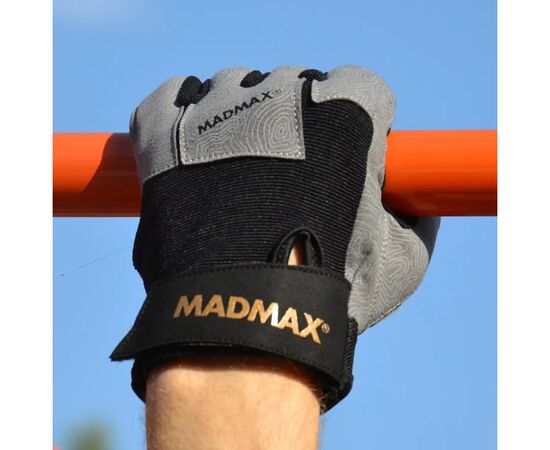 Перчатки для фитнеса MadMax MFG-871 Damasteel Grey/Black M (MFG-871_M), изображение 9 Перчатки для фитнеса MadMax MFG-871 Damasteel Grey/Black M (MFG-871_M), изображение 9