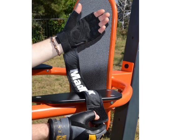 Рукавички для фітнесу MadMax MFG-880 Signature Black/Grey/Yellow S (MFG-880_S), зображення 7 Рукавички для фітнесу MadMax MFG-880 Signature Black/Grey/Yellow S (MFG-880_S), зображення 7