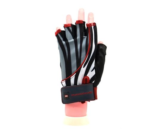 Перчатки для фитнеса MadMax MFG-911 Nine-eleven Zebra BW Zebra M (MFG-911-ZEB_M), изображение 2 Перчатки для фитнеса MadMax MFG-911 Nine-eleven Zebra BW Zebra M (MFG-911-ZEB_M), изображение 2