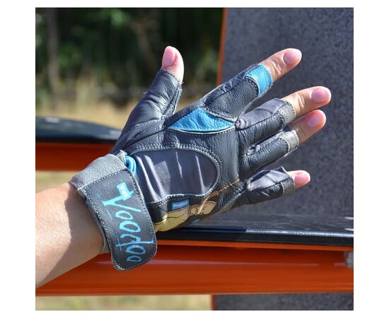 Перчатки для фитнеса MadMax MFG-921 Voodoo Mid Grey/Light blue M (MFG-921-BLU_M), изображение 4 Перчатки для фитнеса MadMax MFG-921 Voodoo Mid Grey/Light blue M (MFG-921-BLU_M), изображение 4
