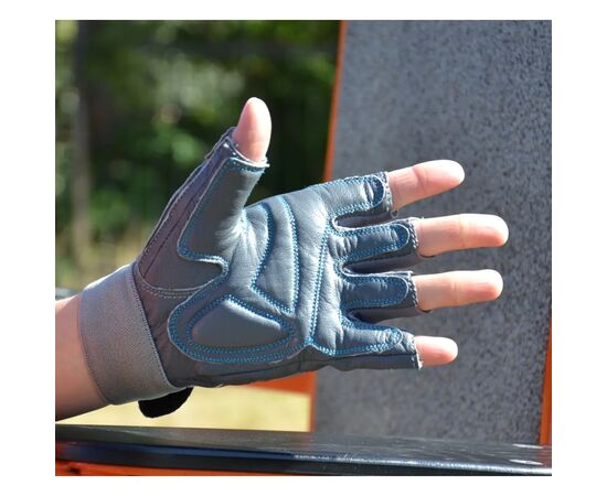 Перчатки для фитнеса MadMax MFG-921 Voodoo Mid Grey/Light blue M (MFG-921-BLU_M), изображение 5 Перчатки для фитнеса MadMax MFG-921 Voodoo Mid Grey/Light blue M (MFG-921-BLU_M), изображение 5