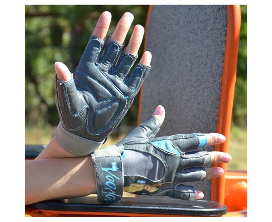 Перчатки для фитнеса MadMax MFG-921 Voodoo Mid Grey/Light blue M (MFG-921-BLU_M), изображение 6 Перчатки для фитнеса MadMax MFG-921 Voodoo Mid Grey/Light blue M (MFG-921-BLU_M), изображение 6