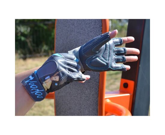 Перчатки для фитнеса MadMax MFG-921 Voodoo Mid Grey/Light blue M (MFG-921-BLU_M), изображение 8 Перчатки для фитнеса MadMax MFG-921 Voodoo Mid Grey/Light blue M (MFG-921-BLU_M), изображение 8
