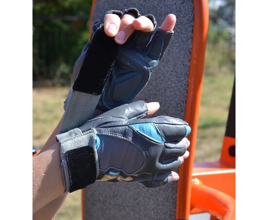 Перчатки для фитнеса MadMax MFG-921 Voodoo Mid Grey/Light blue M (MFG-921-BLU_M), изображение 9 Перчатки для фитнеса MadMax MFG-921 Voodoo Mid Grey/Light blue M (MFG-921-BLU_M), изображение 9