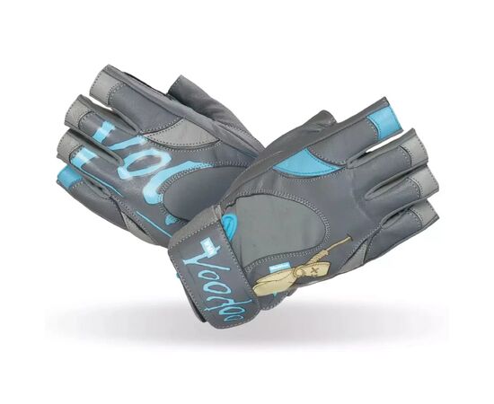 Рукавички для фітнесу MadMax MFG-921 Voodoo Mid Grey/Light blue M (MFG-921-BLU_M)