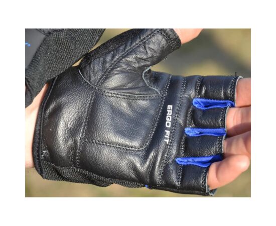 Рукавички для фітнесу PowerPlay 9058 Thunder чорно-сині L (PP_9058_L_Thunder), зображення 9