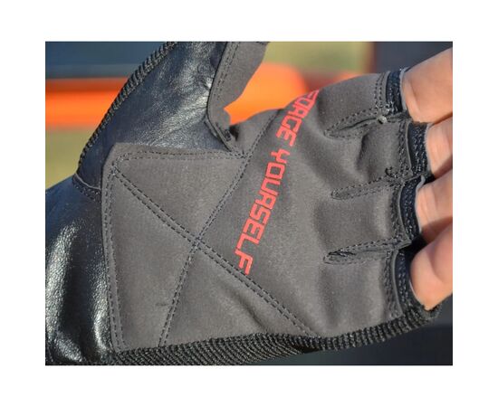 Перчатки для фитнеса PowerPlay 9077 Never Stop чорно-червоні M (PP_9077_M_Red), изображение 4 Перчатки для фитнеса PowerPlay 9077 Never Stop чорно-червоні M (PP_9077_M_Red), изображение 4