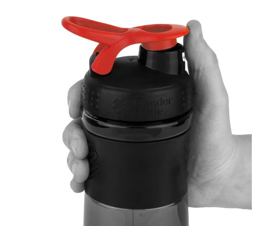 Шейкер спортивный BlenderBottle SportMixer Flip 28oz/820ml Black/Red (SM 28oz Black/Red), изображение 7 Шейкер спортивный BlenderBottle SportMixer Flip 28oz/820ml Black/Red (SM 28oz Black/Red), изображение 7