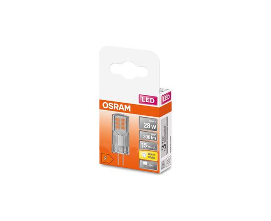 Лампочка Osram LED PIN30 2,6W/827 12V CL G4 (4058075431997), зображення 3 Лампочка Osram LED PIN30 2,6W/827 12V CL G4 (4058075431997), зображення 3