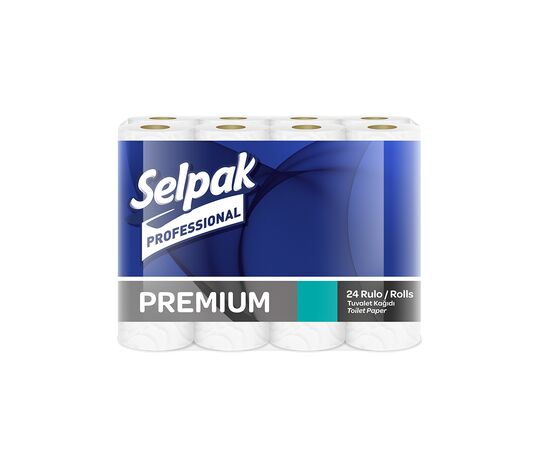Туалетний папір Selpak Professional Premium тришаровий 18.6 м 24 рулони (8690530118201)