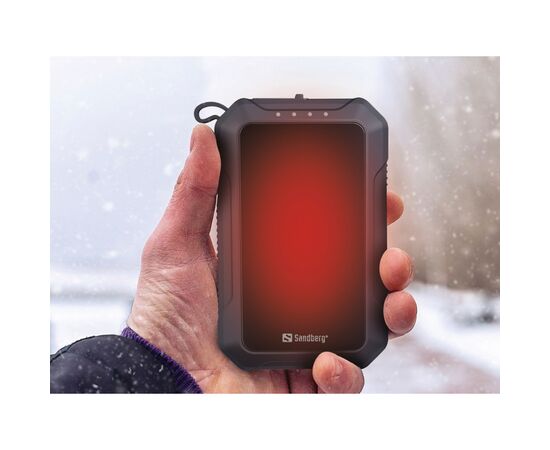 Батарея универсальная Sandberg 10000mAh, Hand Warmer, flashlight 1W, USB-C/USB-A 2A/5V (420-65), изображение 4 Батарея универсальная Sandberg 10000mAh, Hand Warmer, flashlight 1W, USB-C/USB-A 2A/5V (420-65), изображение 4